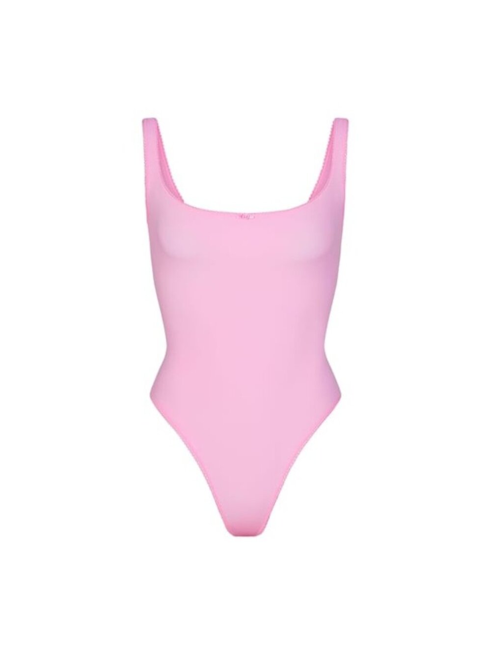 NWT SKIMS FITS EVERYBODY SQUARE NECK BUBBLEGUM PINK BODYSUIT XL
